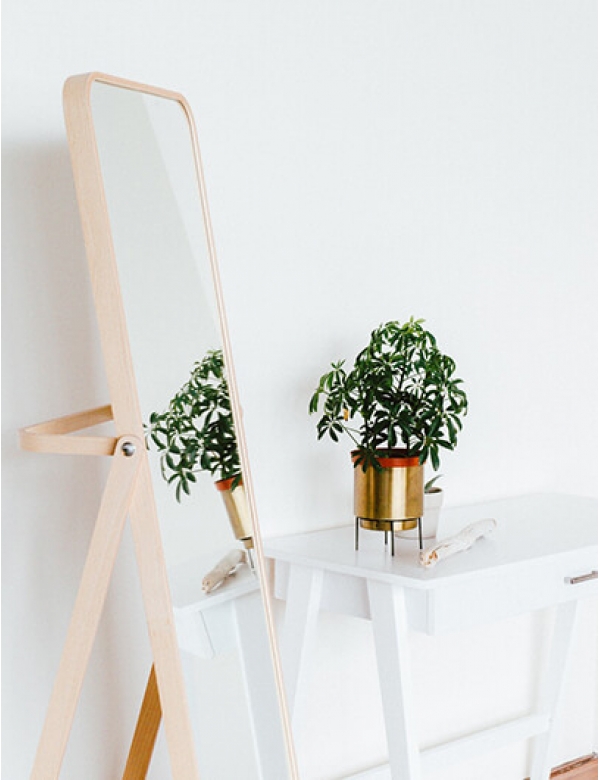 Houten Spiegel